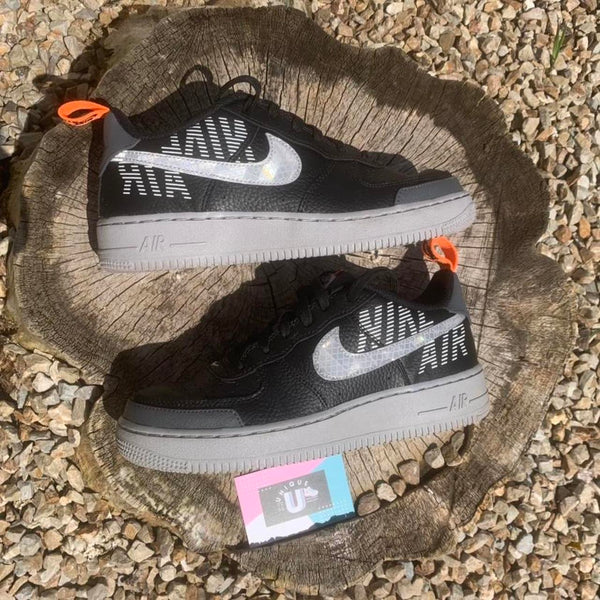 Nike Air Force 1 Low Premium Under Construction Black Grey Orange OG