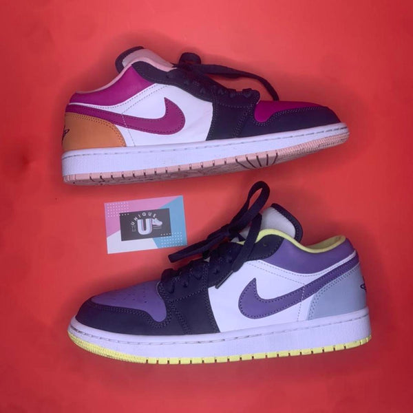 Nike Air Jordan 1 Low Special Edition Purple Magenta White Purple Maroon