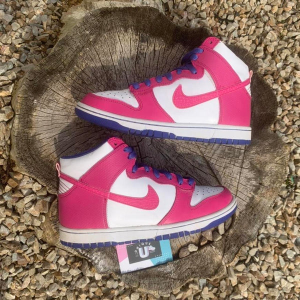 Nike Dunk High Retro Premium White Pink Purple
