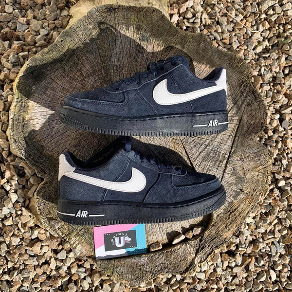 Nike Air Force 1 Low Navy Suede White Leather