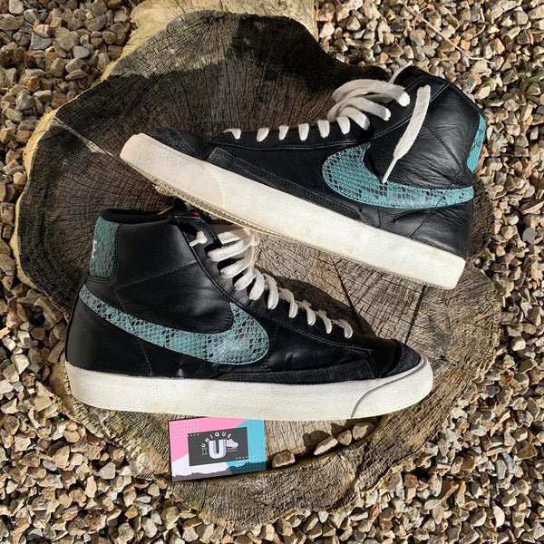 Nike Blazer High Premium Snakeskin Black Leather