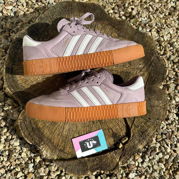 Adidas Originals Samba Rose Purple White Leather Special Edition Sambarose