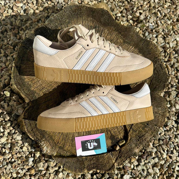Adidas Originals Samba Cream White Leather Special Edition Sambarose