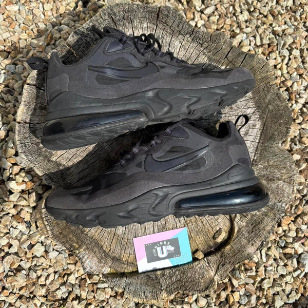 Nike Air Max 270 Black Oil Grey Suede Canvas