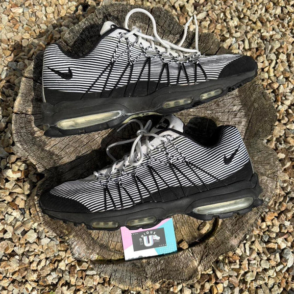 Nike Air Max 95 Ultra Jacquard Black White Mesh Suede