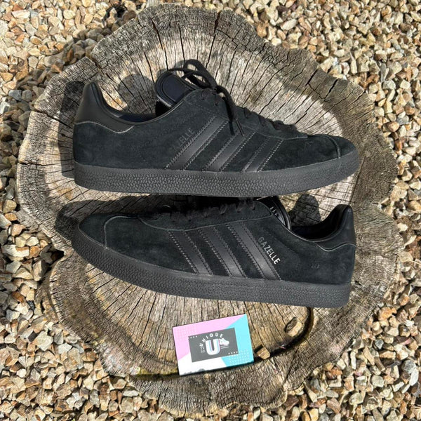 Adidas Originals Gazelle Triple Black Suede Leather