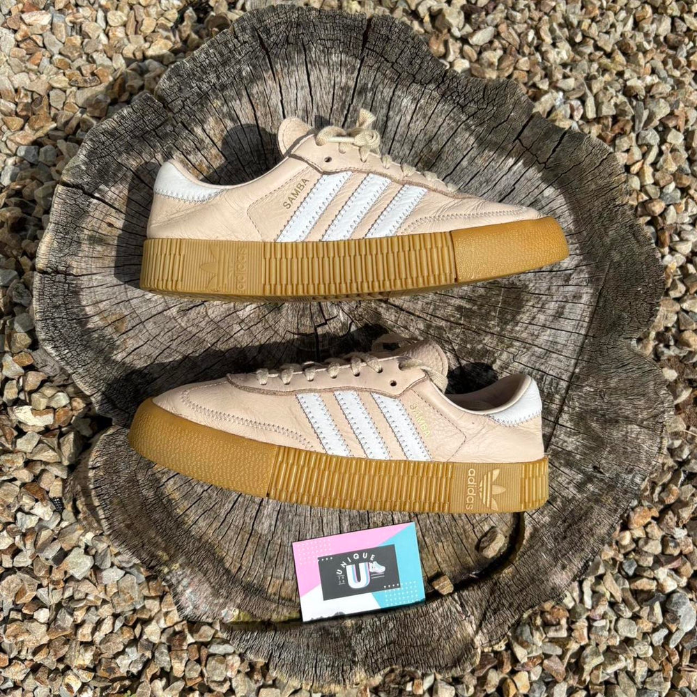 Adidas Samba Rose Cream White Leather Gum Special Ed Shoes ! – Unique Kicks