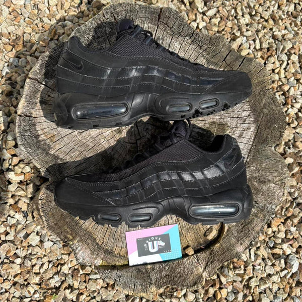 Nike Air Max 95 Triple Black OG Suede Leather Mesh
