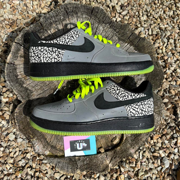 Nike Air Force 1 Low Premium 112 DJ Clark Kent Grey Black Neon