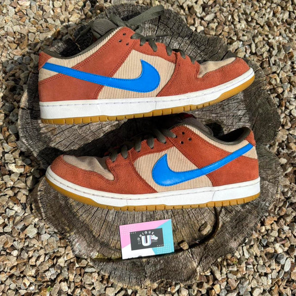 Nike Dunk Low SB Corduroy Dusty Peach Cream Orange Blue