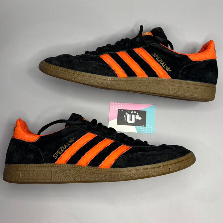 Adidas Handball Spezial Premium Retro Black Orange Suede PRM – Unique Kicks